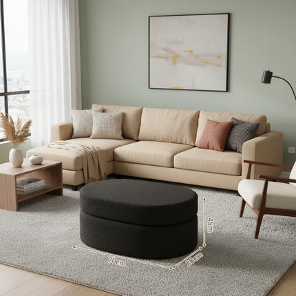 Home Furniture Stool Creative Storage Boxes Lamb Cashmere Hallway Bench Advanced Foot Seat Multifunctional Shoe Changing Stool - gallery 2