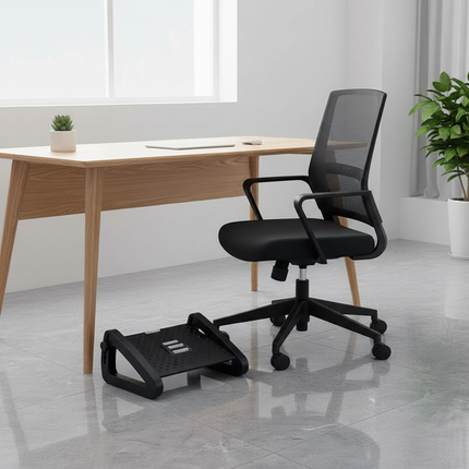 Under Desk Footrest with Massage Rollers Ergonomic Foot Stool for Home Office Pain Relief and Comfort - gallery 2