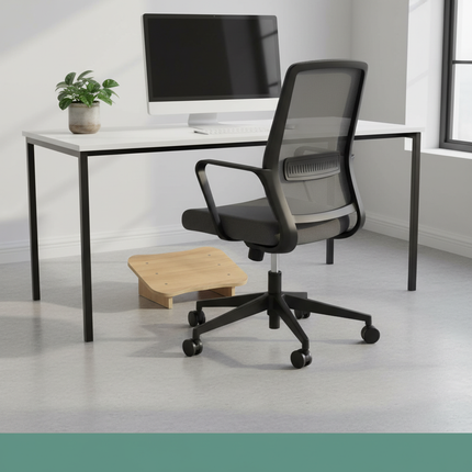 Under The Office Desk Footstool Wooden Foot Rest Stool Under Desk Footrest  Furniture Support Stepping Stool Pain Relief Office - gallery 2