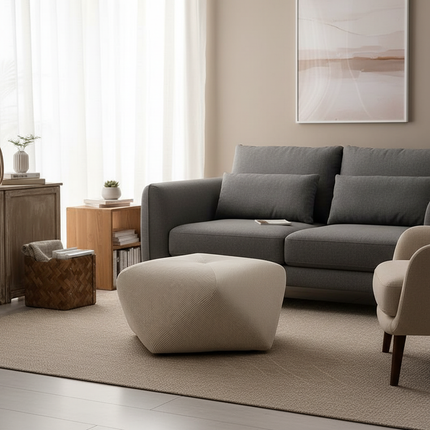 UVR  Living Room Tea Table Sofa Sitting Stool Solid Wood Octagonal Stool Doorway Checkroom Shoe Changing Household Low Stool - gallery 2