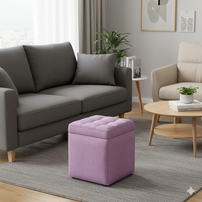 Repose Pied Salon Lilas rangement canapé