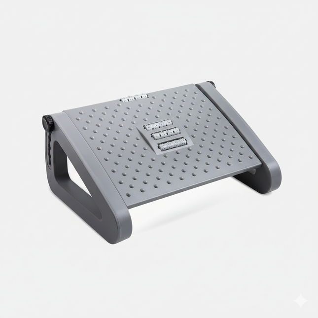 Repose Pied Ergonomique Gris Inclinable Massage